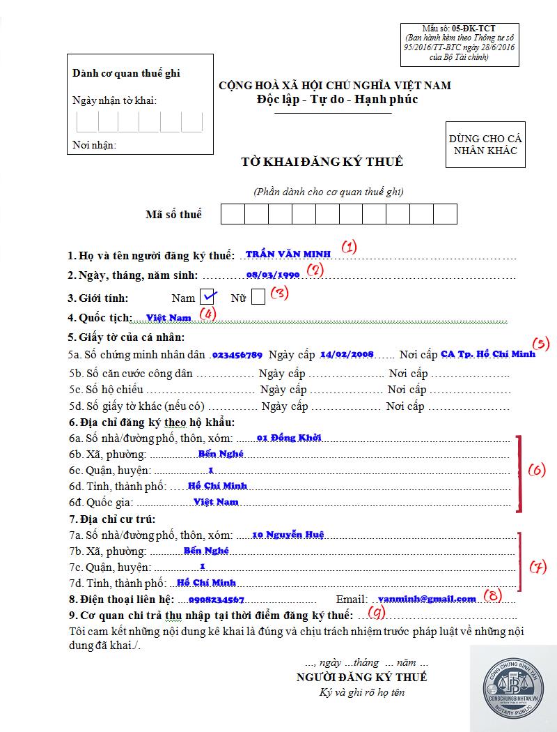 cấp mã số thuế cá nhân - Hình 2