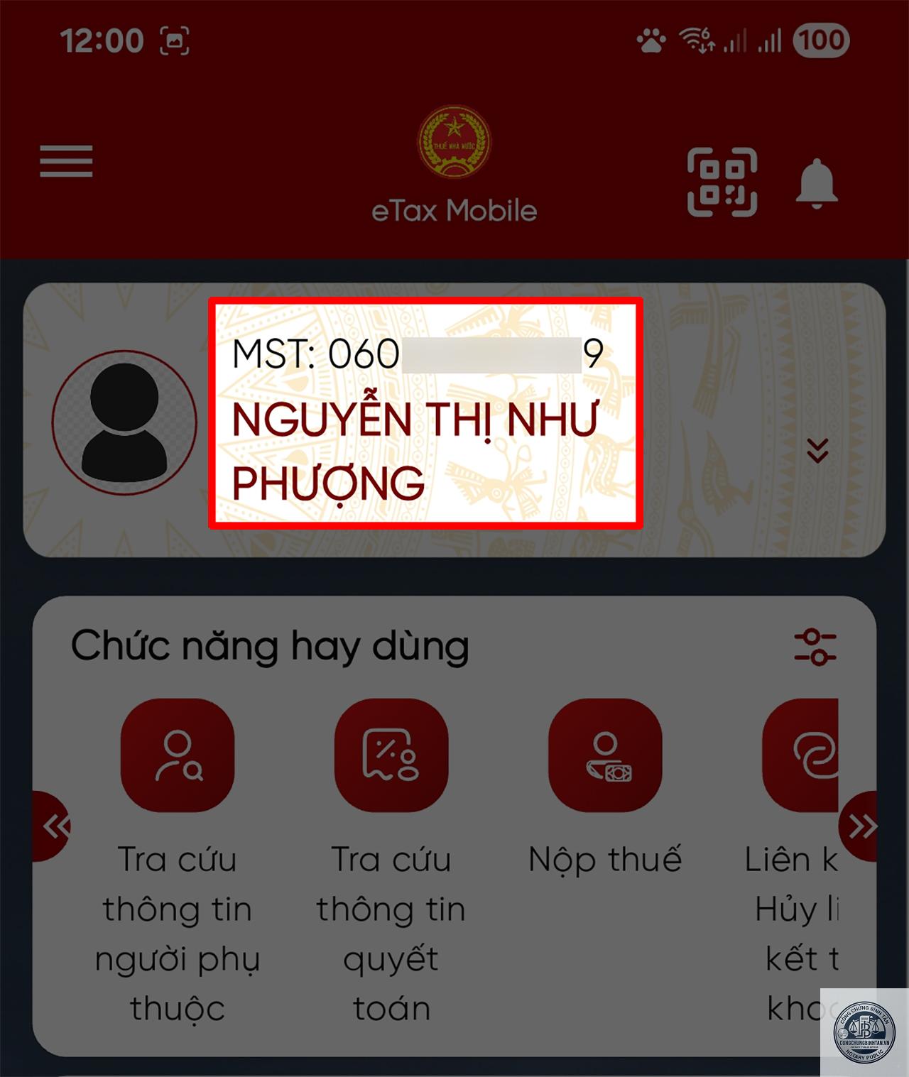 cập nhật căn cước cho m&atilde; số thuế - H&igrave;nh 4