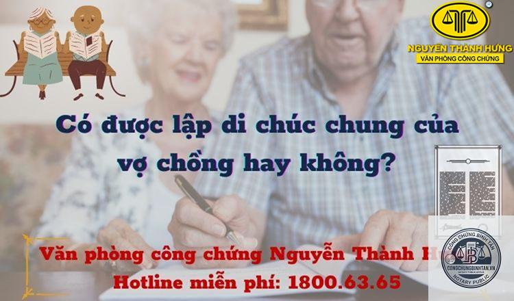 chồng có được làm chứng di chúc không