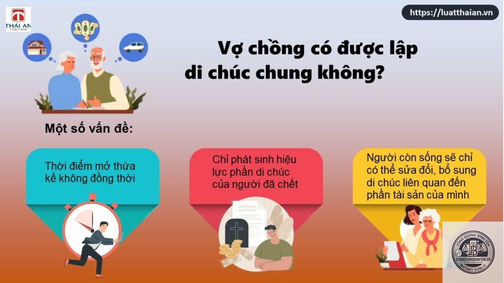 chồng lập di chúc cho vợ
