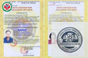 chứng chỉ hành nghề