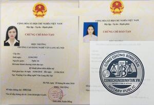 chứng chỉ nghề