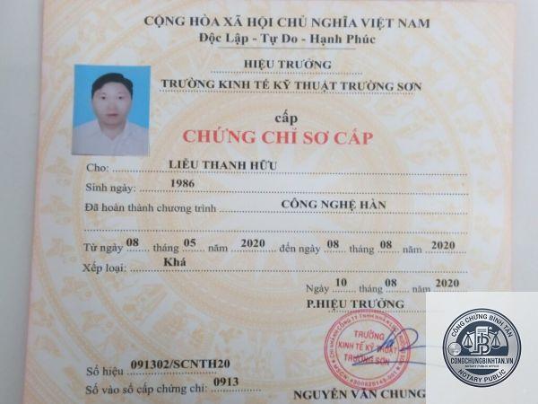 chứng chỉ nghề - H&igrave;nh 4