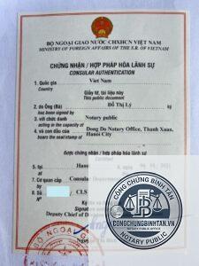 chứng nhận lãnh sự là gì