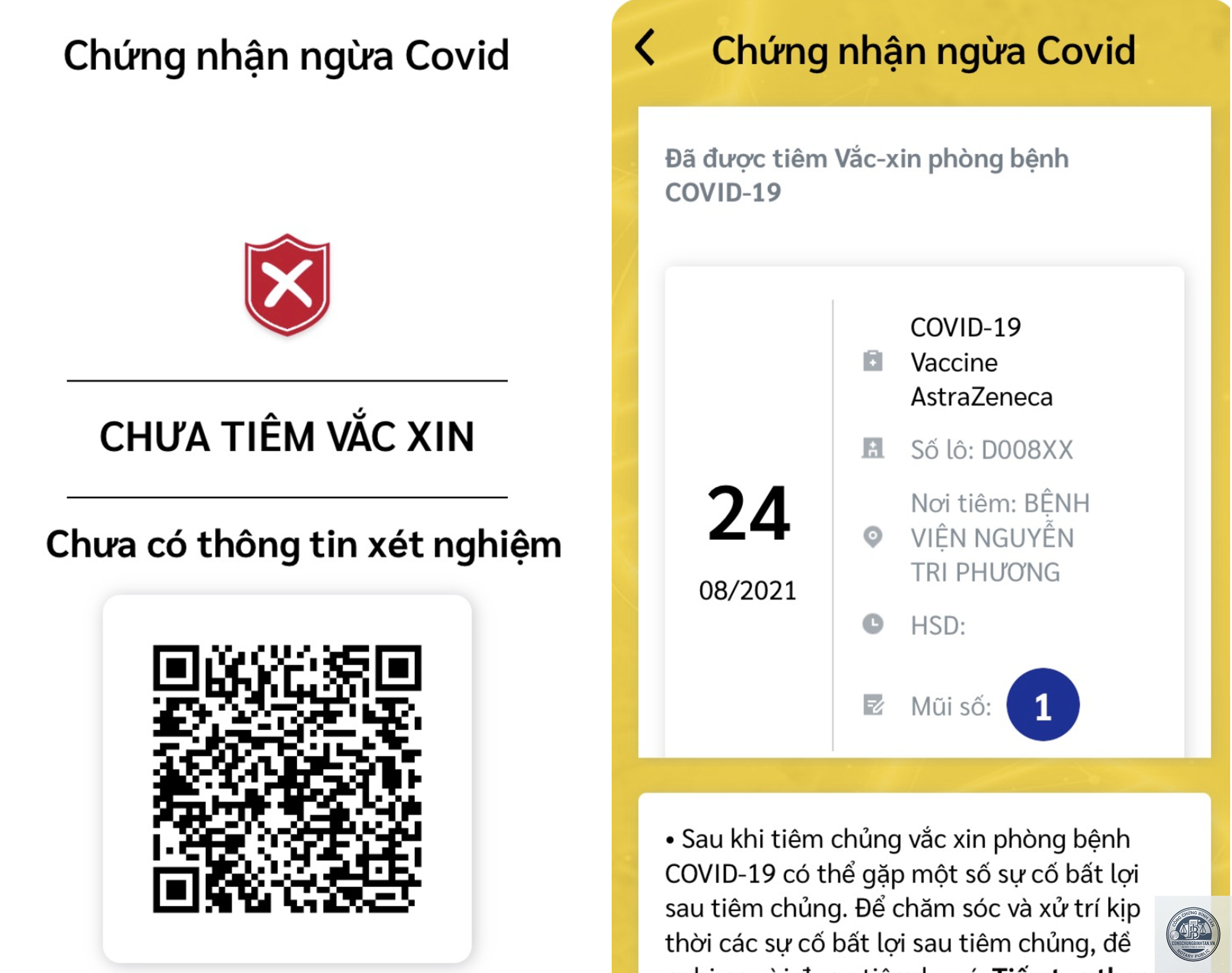 chứng nhận tiêm chủng điện tử - Hình 4