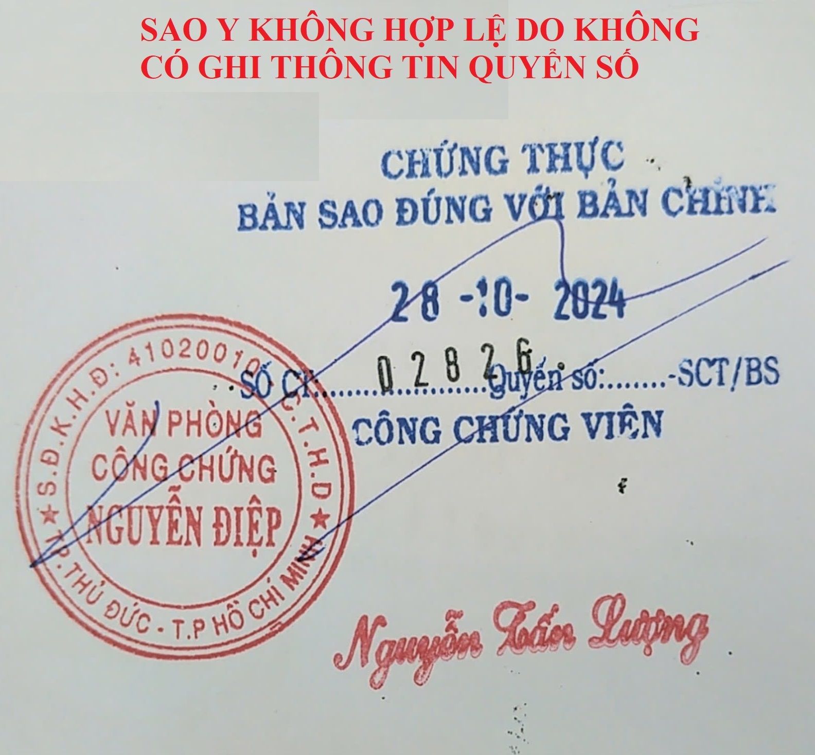 chứng thực bản sao từ bản chính - Hình 1