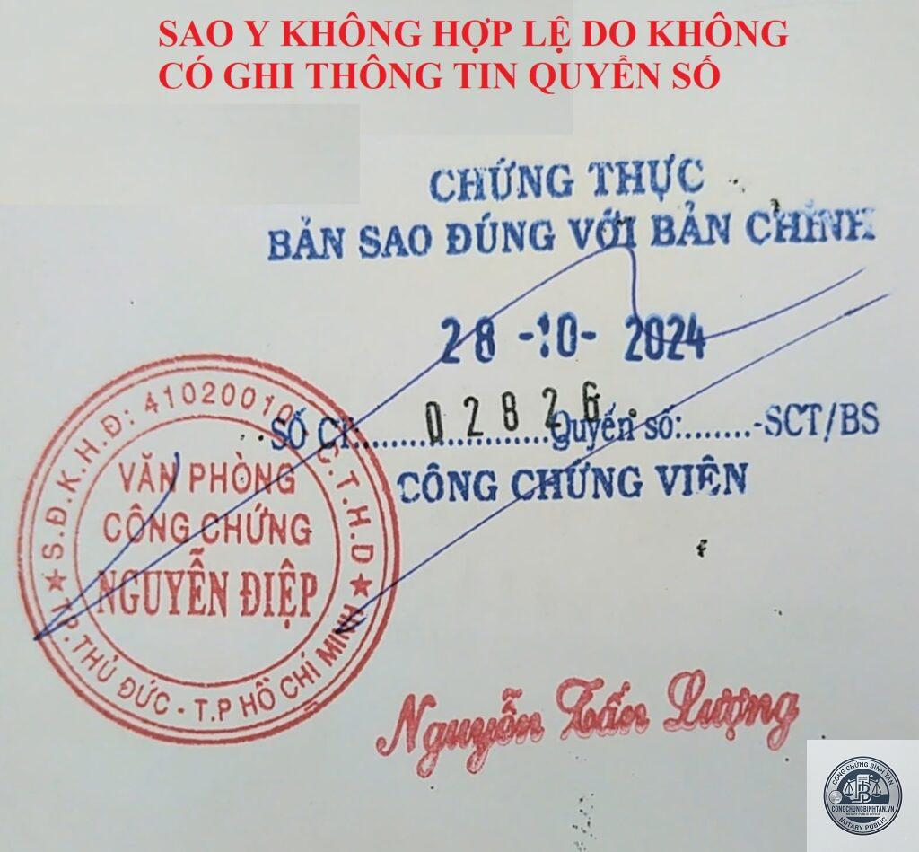 chứng thực bản sao từ bản chính