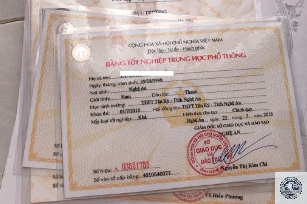 chứng thực bằng tốt nghiệp - H&igrave;nh 2