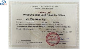 chứng thực chứng chỉ tin học