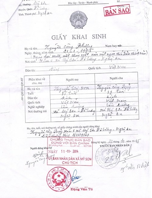chứng thực giấy khai sinh - Hình 3