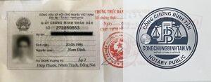 chứng thực giấy tờ cá nhân ở đâu