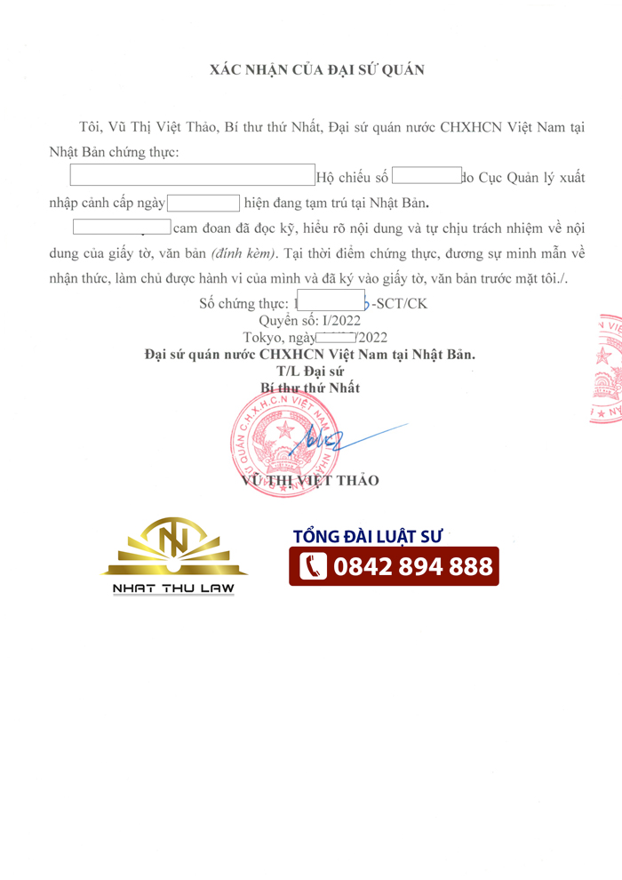 chứng thực giấy tờ đại sứ quán - Hình 5
