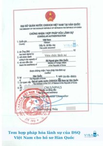 chứng thực giấy tờ đi Hàn Quốc