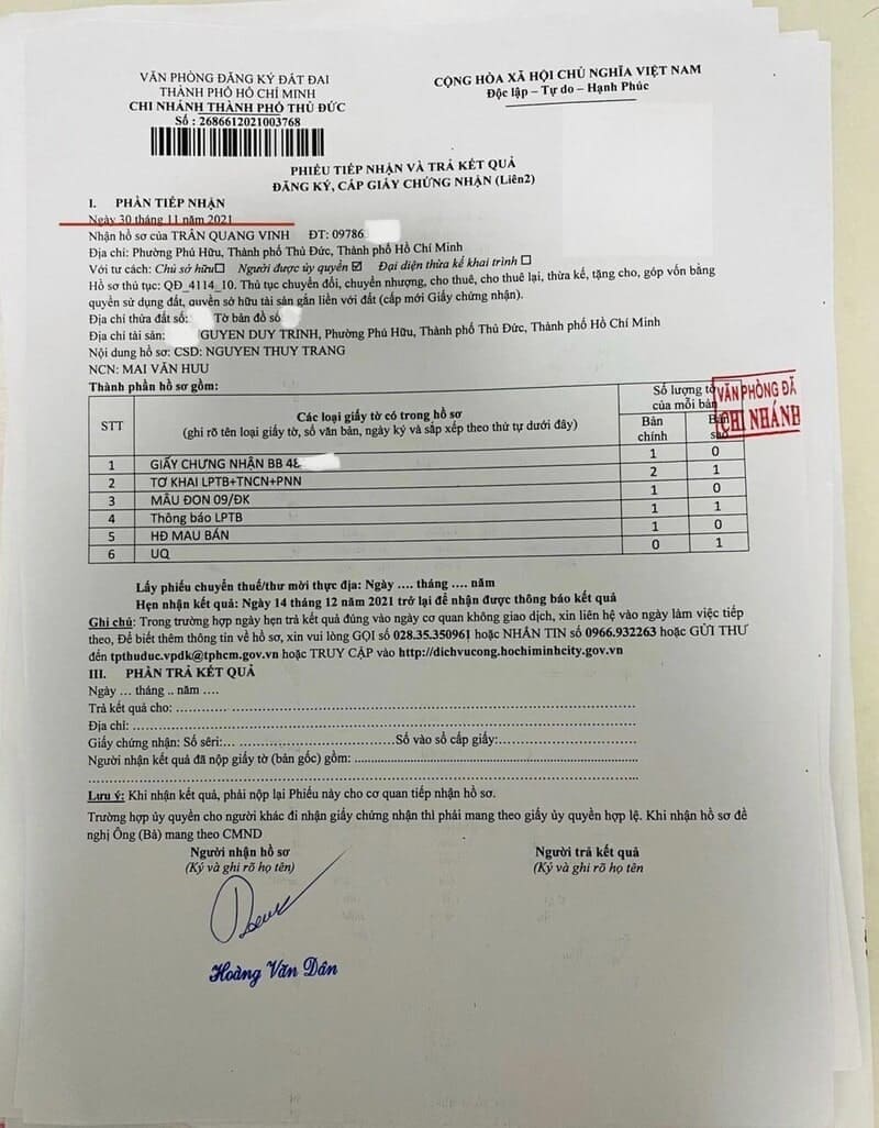chứng thực giấy tờ sang tên sổ đỏ - Hình 2