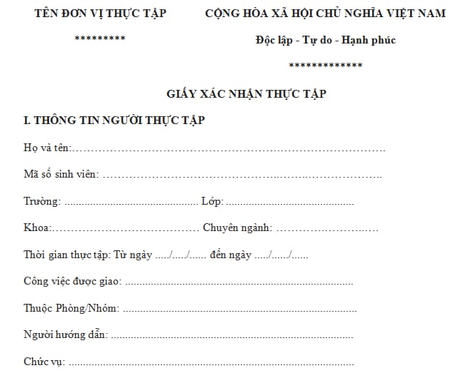 chứng thực giấy xác nhận học tập
