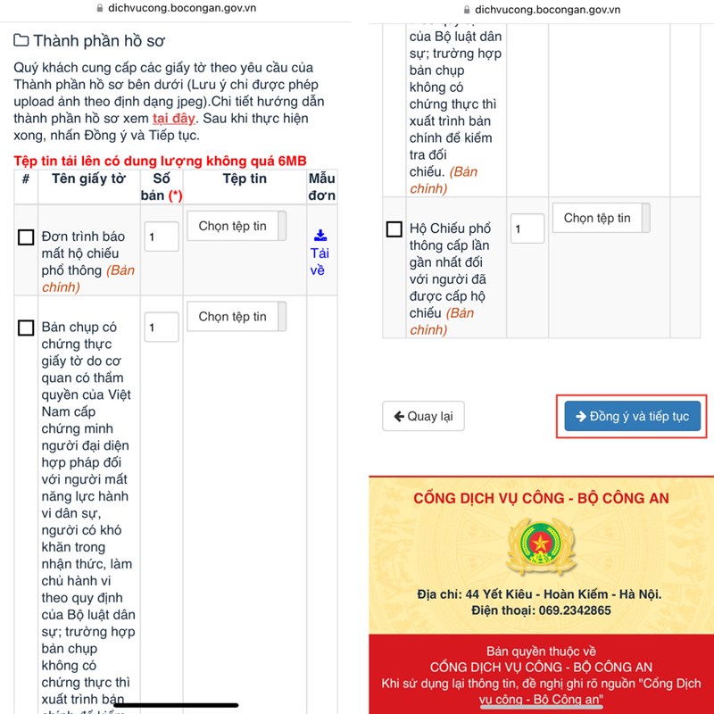 chứng thực hồ sơ làm hộ chiếu