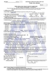chứng thực hồ sơ thi đại học