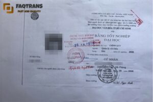 chứng thực hồ sơ tốt nghiệp