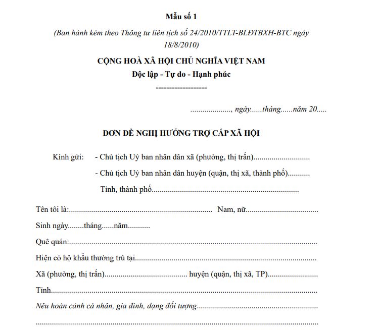 chứng thực hồ sơ trợ cấp xã hội - Hình 3