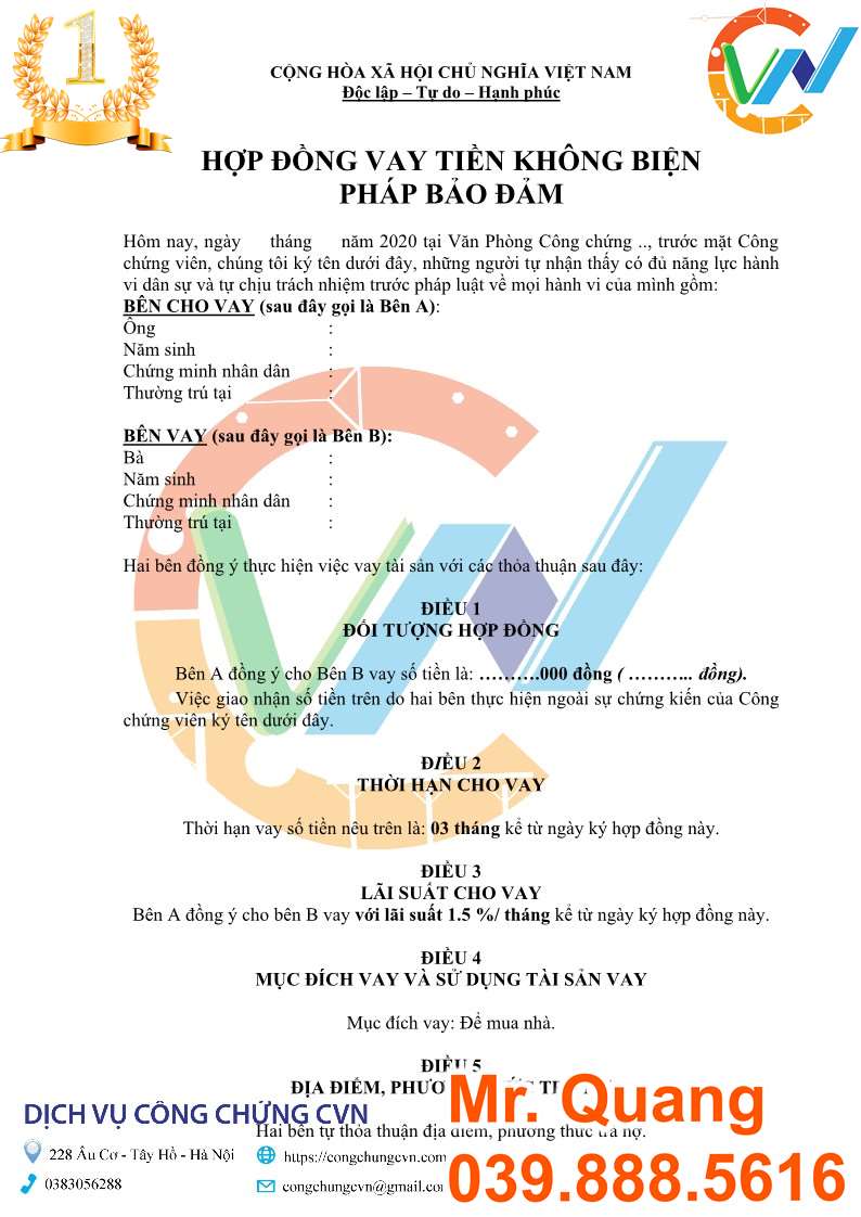 chứng thực hợp đồng vay tiền - H&igrave;nh 4