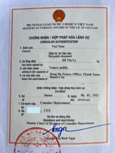 chứng thực lãnh sự là gì