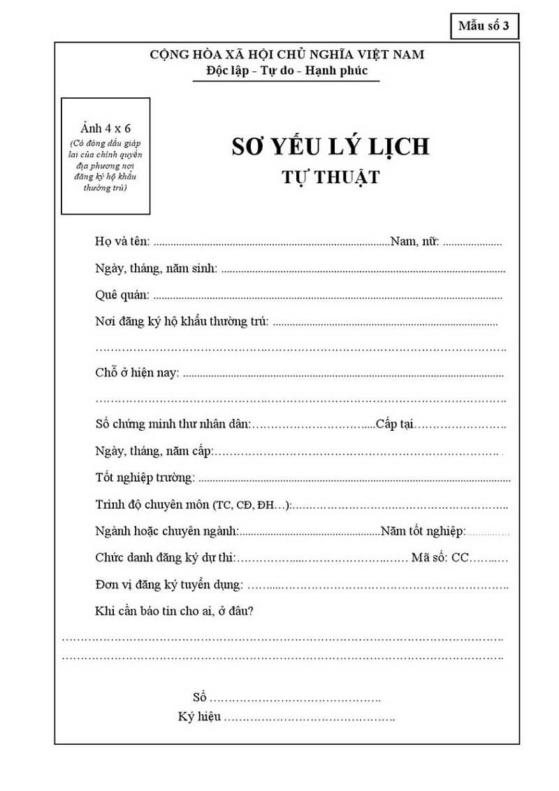 chứng thực sơ yếu l&yacute; lịch - H&igrave;nh 3