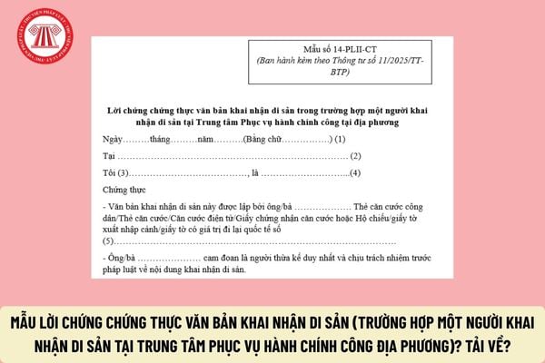 chứng thực văn bản khai nhận di sản - H&igrave;nh 4
