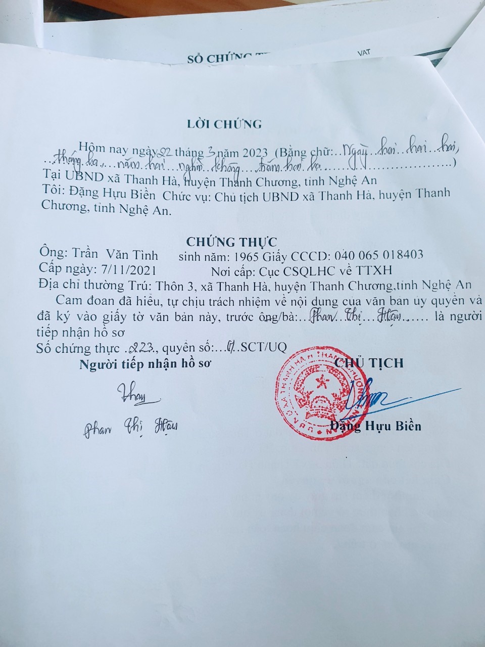 chứng thực văn bản ủy quyền - H&igrave;nh 2