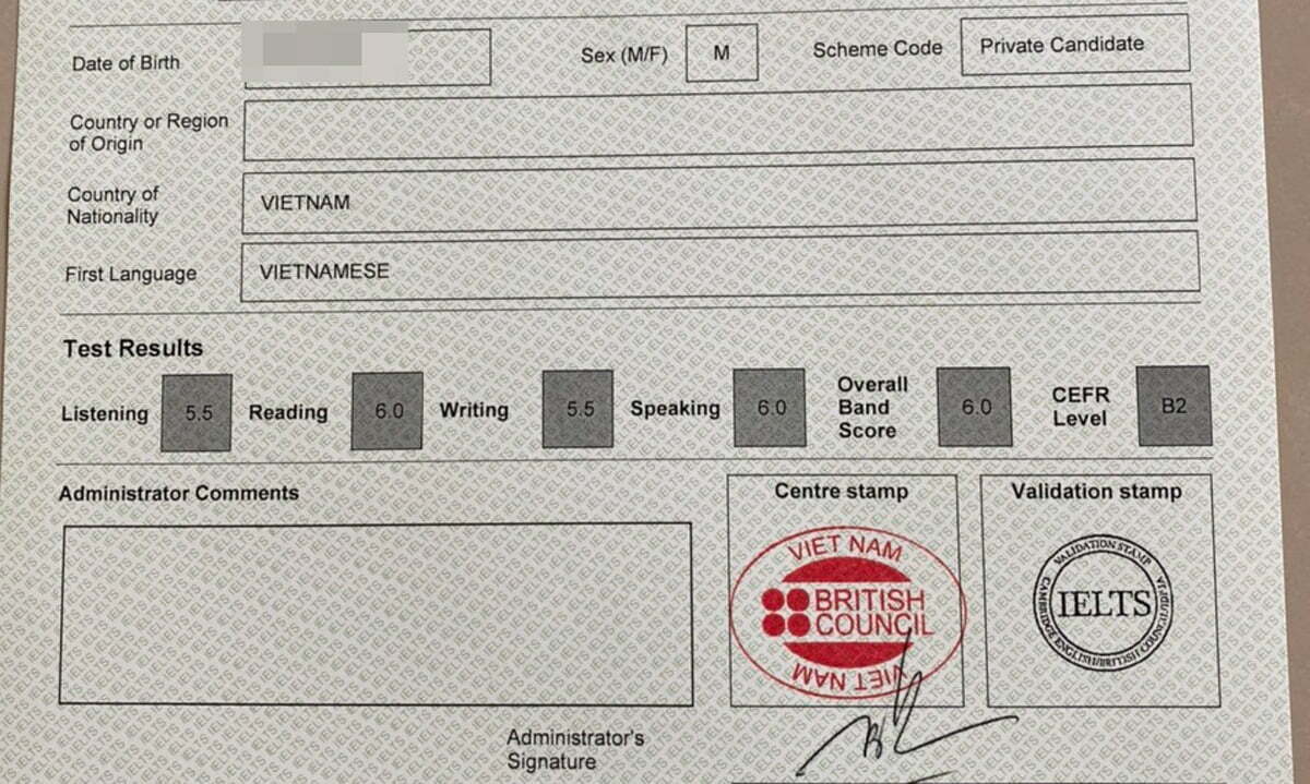 c&ocirc;ng chứng IELTS - H&igrave;nh 4