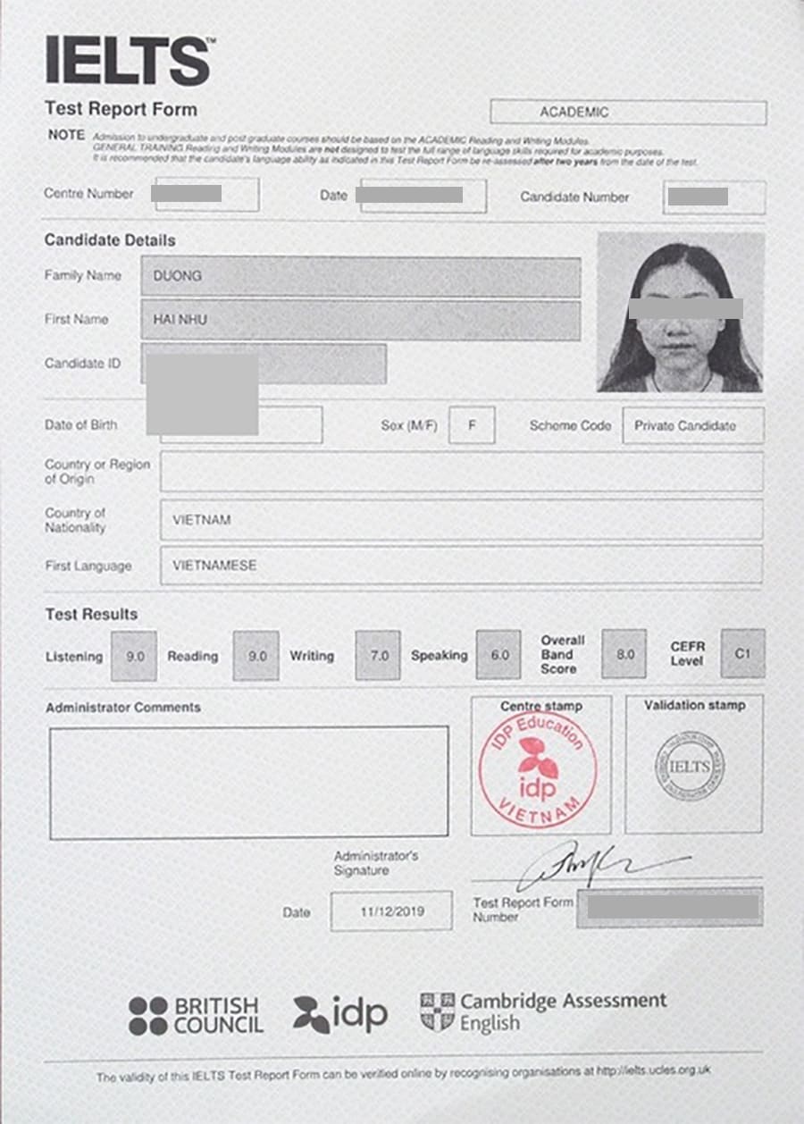 c&ocirc;ng chứng IELTS - H&igrave;nh 1