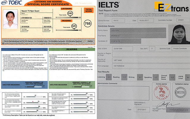 công chứng TOEIC - Hình 1