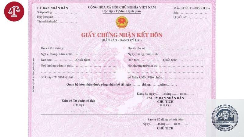 công chứng bản sao giấy kết hôn - Hình 1