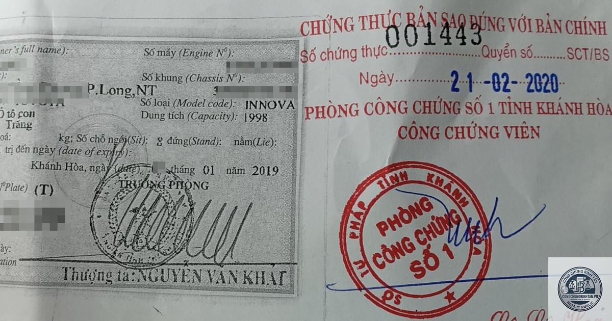 c&ocirc;ng chứng bản sao giấy ph&eacute;p l&aacute;i xe - H&igrave;nh 1