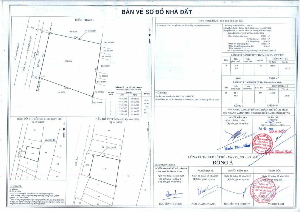 công chứng bản vẽ nhà