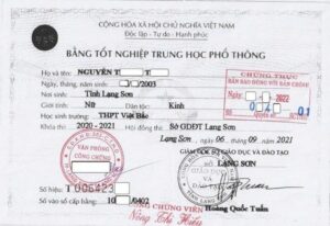 công chứng bằng cấp