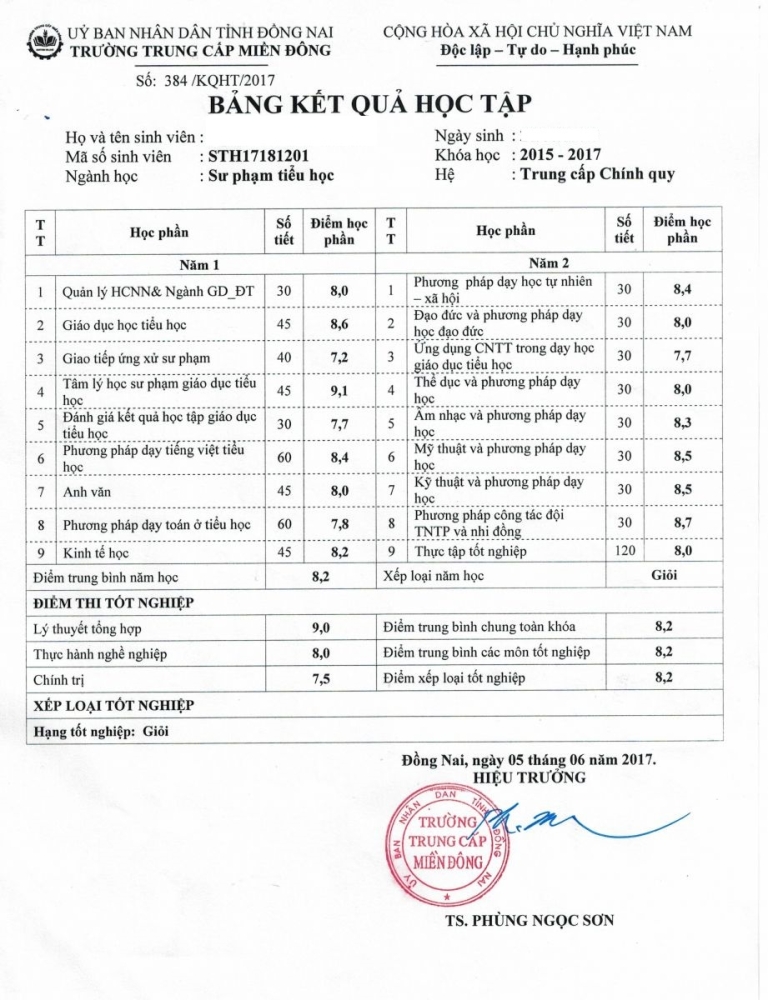 c&ocirc;ng chứng bảng điểm - H&igrave;nh 4