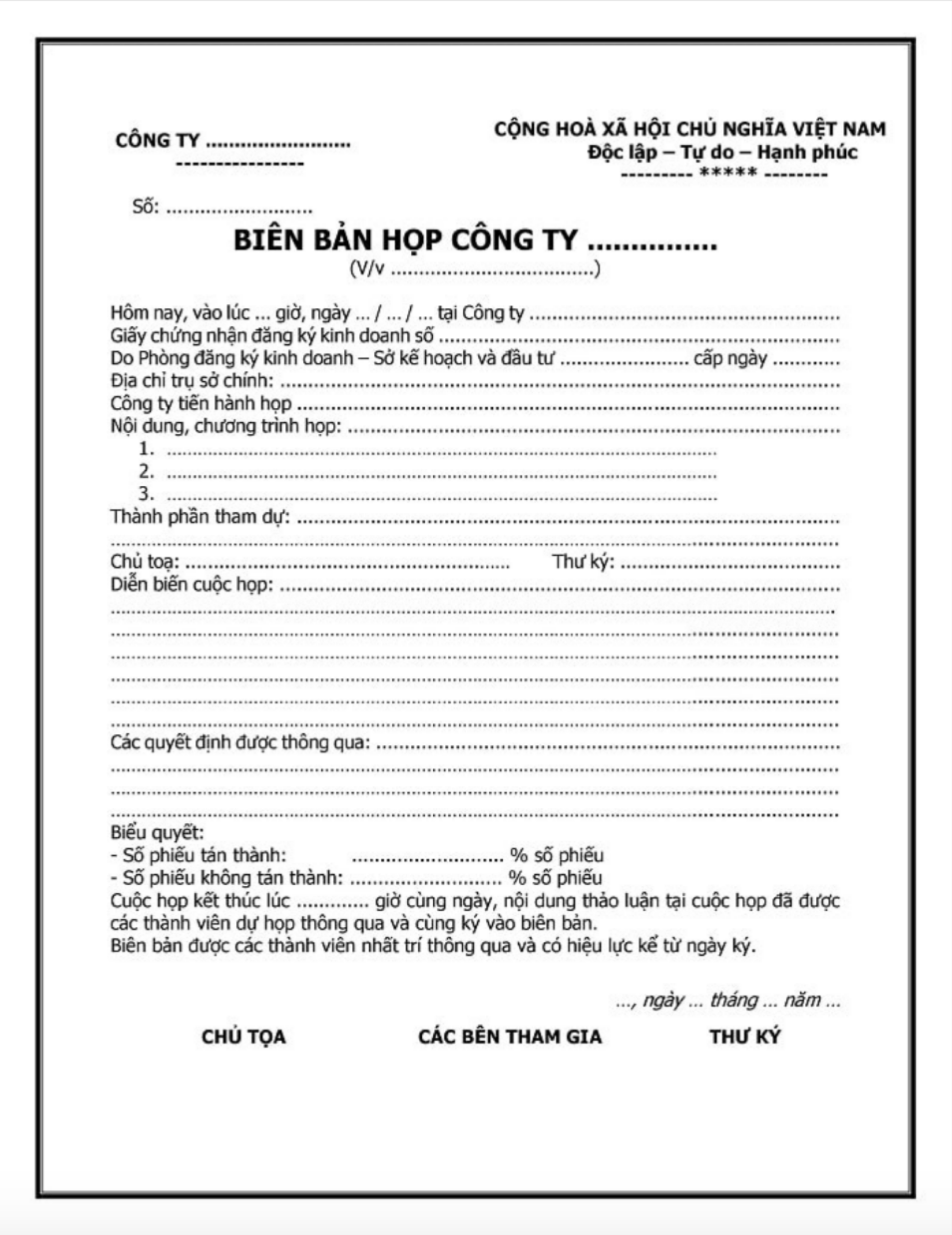 công chứng biên bản họp - Hình 2