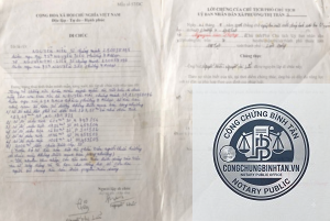 công chứng di chúc