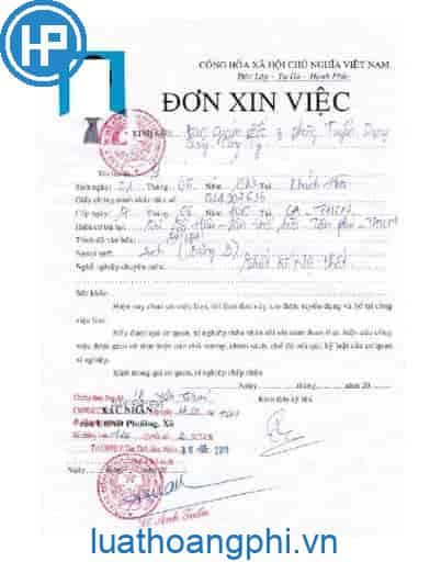 công chứng đơn xin việc - Hình 3
