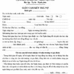 c&ocirc;ng chứng giấy cam kết trả nợ
