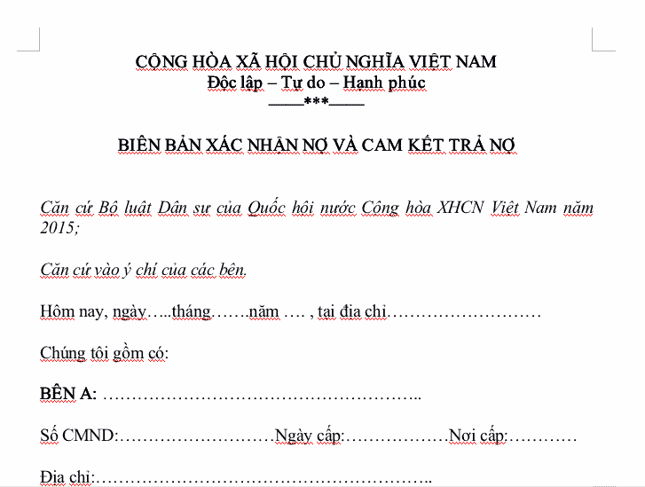 c&ocirc;ng chứng giấy cam kết trả nợ - H&igrave;nh 3