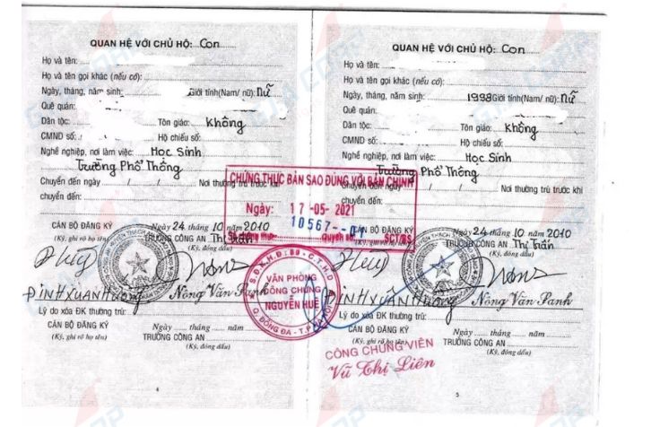 công chứng giấy đồng ý