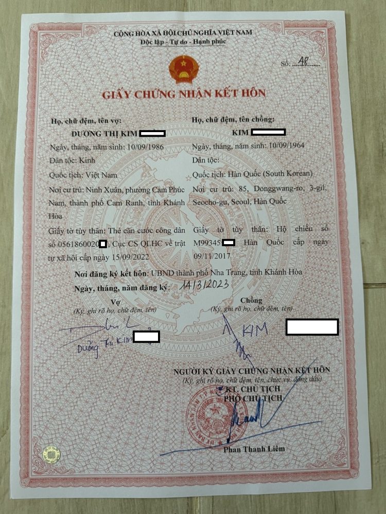 công chứng giấy kết hôn với người nước ngoài - Hình 2