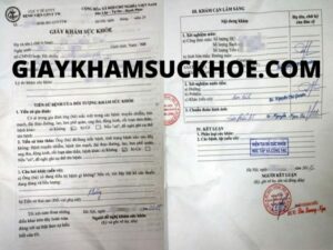 công chứng giấy khám sức khỏe