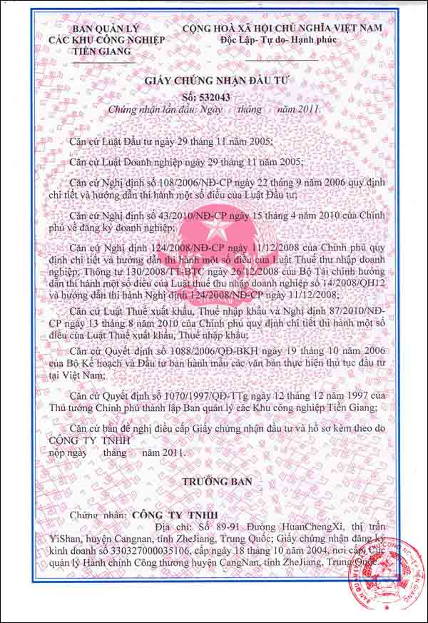 công chứng giấy phép đầu tư - Hình 5
