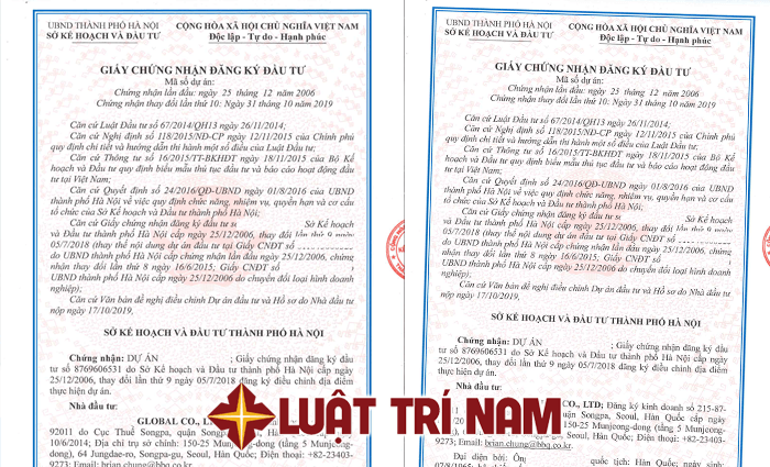 công chứng giấy phép đầu tư - Hình 1