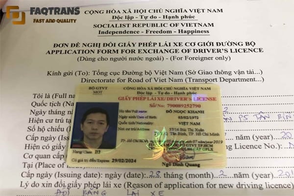 công chứng giấy phép lái xe - Hình 2