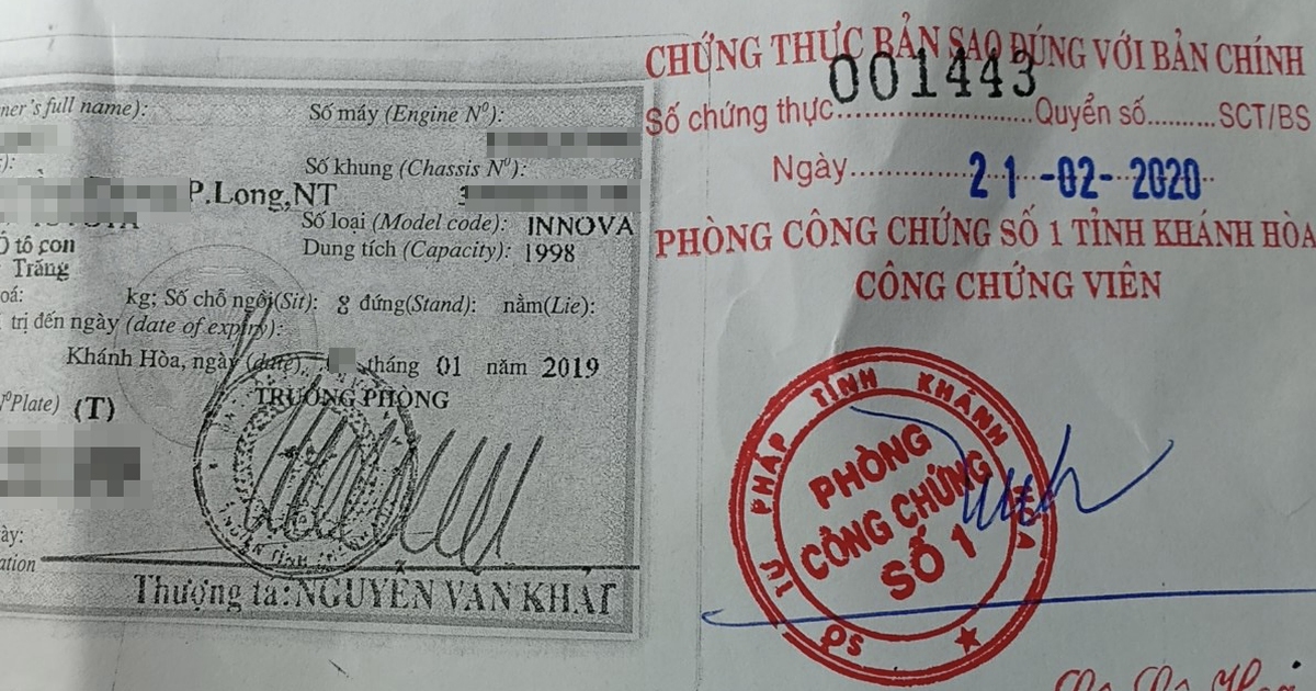 công chứng giấy phép lái xe - Hình 1