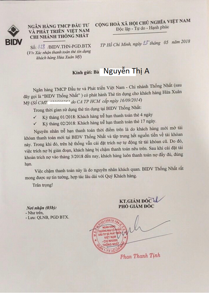 công chứng giấy xác nhận khoản vay