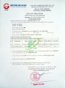 công chứng giấy xác nhận tài chính